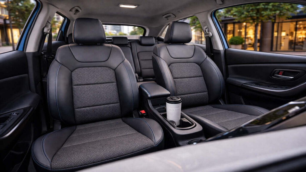 Maruti Fronx EV interior seats and comfort view