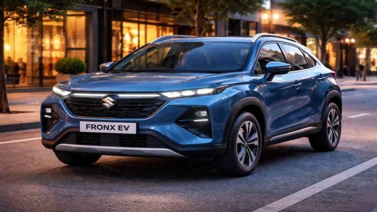 Maruti Fronx EV compact SUV side profile