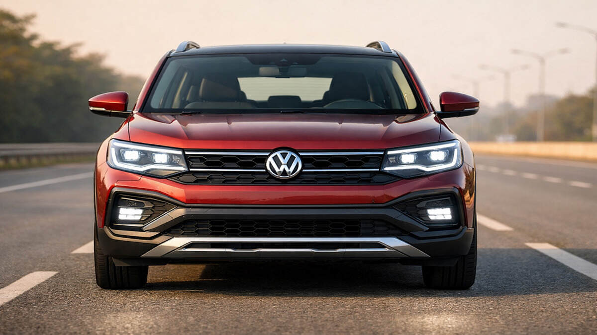 Volkswagen Tera compact SUV front view on highway